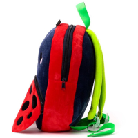 Lieveheersbeestje Rugzak Kleuter – Zacht Pluche – 2–6 Jaar – Lichtgewicht Hoogte 31cm Breedte 24cm Diepte 9cm