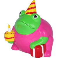 Pomme pidou Kikker Freddy - Spaarpot - S - Verjaardag