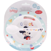 Mickey Mouse Ontbijtset – Kom & Lepel – Baby / Peuter