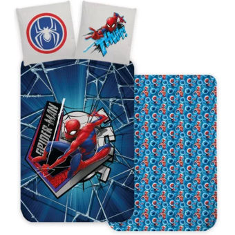 SpiderMan - Dekbedovertrek - Make A Web - 140 X 200 Cm – 70 X 90 Cm - Katoen