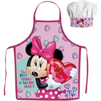 Minnie Mouse Kokssetje Muts en Schort The Best Things Paars