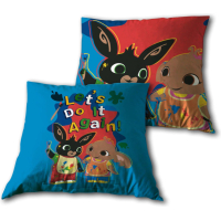 Bing - kinderen - kussen - sierkussen - 40x40 cm - inclusief vulling - dubbelzijdig - blauw