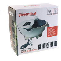 Rowenthal - Multifunctionele groente snijmachine en vergiet - Makkelijk schoon te maken - 5  messen - 1 snijhulpstuk - 1 dunschiller