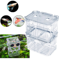 Kweekbak - foktank voor aquaria - acryl dubbele laag - vis foktank voor guppies, garnalen en mollies - aquarium foktank - isolatie doos voor jonge vis - maat L