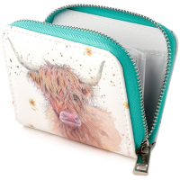 Jan Pashley - Highland Coo - Koe - Rondrits - Portemonnee - hooglander - beurs - knip