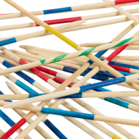 mikado spel - set van 2 - xxl - 50 cm - met elk 41 stokken - buiten