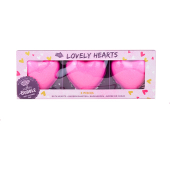 Treets - Bruisbal - Lovely Hearts - 3 stuks - cadeau - bad