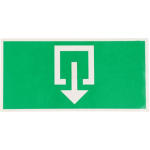 Uitgang / exit stickers - set van 2 - 26 x 13cm - lifetime tools