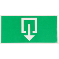 Uitgang / exit stickers - set van 2 - 26 x 13cm - lifetime tools