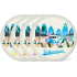 Set van 4 Camping/Picknick Borden – Volkswagen T1 Camper Design – RPET Duurzaam – 23cm – Herbruikbare Borden – Waves are Calling
