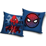 Spiderman - Kussensloop - donkerblauw met web - exclusief vulling