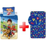 Paw Patrol - skye -dekbedovertrek en hoeslaken set - 1 persoons - kinderen - beddegoed