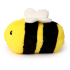 Puckator Deurstopper Honingbij - 1.2 kg - geel/zwart - knuffeldier - H21 cm - deurstop - binnendeur en buitendeur