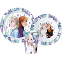 Frozen Kinderserviesset 3-delig – Bord, Kom en Beker met Anna, Elsa en Olaf