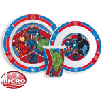 Marvel Avengers Kinderserviesset - 3-delig - Bord, Kom & Beker - BPA-vrij - Avengers Tafelservies - Superhelden Cadeau voor Kinderen
