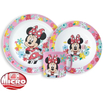 Minnie Mouse – Kinderserviesset 3-delig – Bord, Kom en Beker