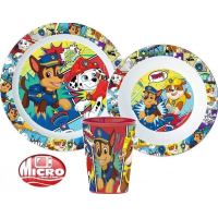 Paw Patrol - ontbijtset - bord,bakje,beker - 3-delig - kinderservies