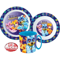 Mighty Paw Patrol Kinderserviesset 3-delig – Bord, Kom en Beker