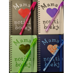 mama's notitieboekje (met pen)