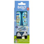 Bluey Yummy metalen ergonomische bestekset - 2 stuks