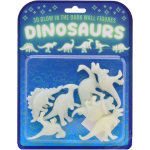 Glow in the dark - 3D - muur - dino's - dinosaurus - 7 delig