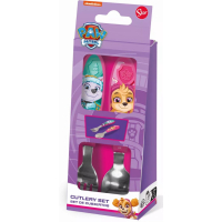 Paw Patrol Girl Superpowers metalen ergonomische bestekset - 2 stuks
