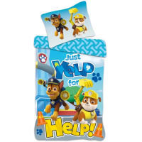 Paw Patrol Help Peuterdekbedovertrek 100x135 cm - Wit Katoen