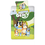 Bluey Family Snuggle Peuter Dekbedovertrek Set – 100% Katoen