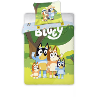 Bluey Family Snuggle Peuter Dekbedovertrek Set – 100% Katoen