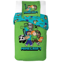 Minecraft Classic Crew Dekbedovertrek 140 x 200 cm - Katoen