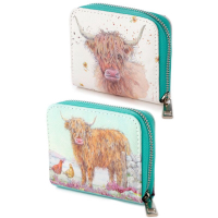 Jan Pashley - Highland Coo - Koe - Rondrits - Portemonnee - hooglander - beurs - knip