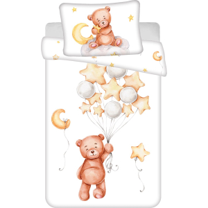 Teddy Beer - Baby Dekbedovertrek - Balloons - 100 x 135 cm + 40 x 60 cm - Katoen Teddy Beer - Baby Dekbedovertrek - Balloons - 100 x 135 cm + 40 x 60 cm - Katoen