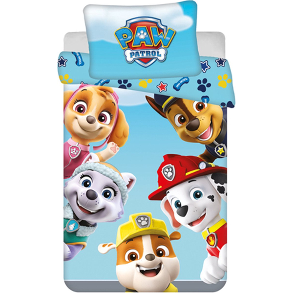 PAW Patrol BABY Dekbedovertrek, Heroes - 135 x 100 + 40 x 60 cm - Katoen