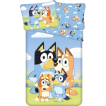 Bluey Dekbedovertrek Happy Family - Katoen 140x200 cm