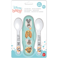 Disney Baby klassiek reisbestekset - opbergdoosje met 2 lepels