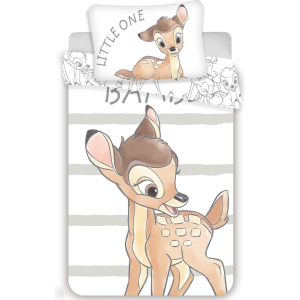 Disney - Bambi Baby Dekbedovertrek - Little One - 100 x 135 cm + 40 x 60 cm - Katoen Disney - Bambi Baby Dekbedovertrek - Little One - 100 x 135 cm + 40 x 60 cm - Katoen