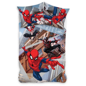 Spiderman - Swing - Dekbedovertrek - 140×200cm - katoen - 1 persoons Spiderman - Swing - Dekbedovertrek - 140×200cm - katoen - 1 persoons