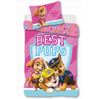 Paw Patrol - girl -  peuterdekbedovertrek - 100 X 135 Cm - Katoen