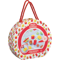 Knutselkoffer FASTFOOD -Multicolor - Klei knutselpakket - Maak je eigen fast food figuurtjes - Voor kinderen vanaf 5+