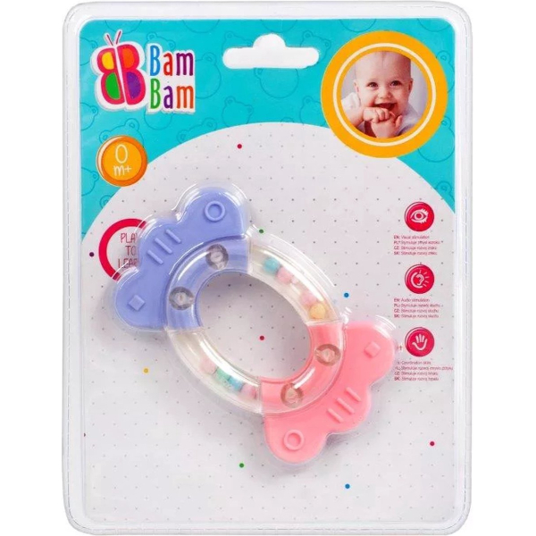 "snoepje" - baby - rammelaar - bijtspeelgoed - baby