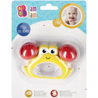 gele krab - baby - rammelaar - bam bam