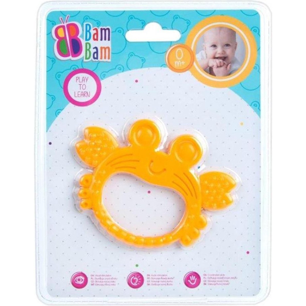 Bam Bam rammelaar en bijtring baby Vrolijke Krab