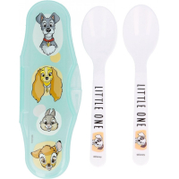 Disney Baby klassiek reisbestekset - opbergdoosje met 2 lepels