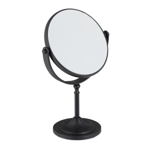 Make-up spiegel met vergroting zwart