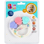 Bam Bam rammelaar bijtspeelgoed - 3 maanden - 2 in 1 - stimuleer vaardigheden baby peuter 3m+
