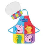 Peppa Pig Kinder Schort Set – 2-delig – Team Peppa – Schort + Mouwbeschermer – Voor Knutselen & Koken