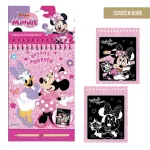 Minnie’s Besties Kraskaarten & Kleurplaten Set – 14x21 cm – 14 Afbeeldingen + Kraspen – Creatief Plezier voor Disney Fans