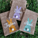 paaszakje met naam ( gepersonaliseer) / pasen / paaseieren / zoeken