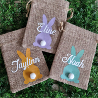 paaszakje met naam ( gepersonaliseer) / pasen / paaseieren / zoeken