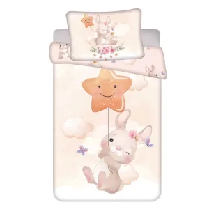 Sweet Home - BABY / peuter - Dekbedovertrek, Bunny - 135 x 100 + 40 x 60 cm - Katoen